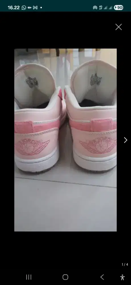 Sepatu air jordan pink preloved