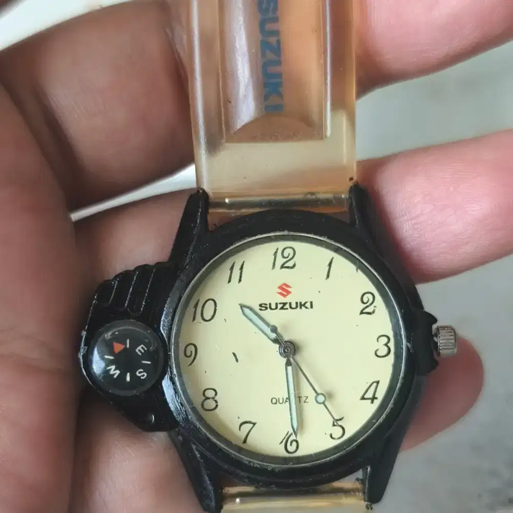 jam tangan vintage 90s suzuki motors merchandise analog watch seken