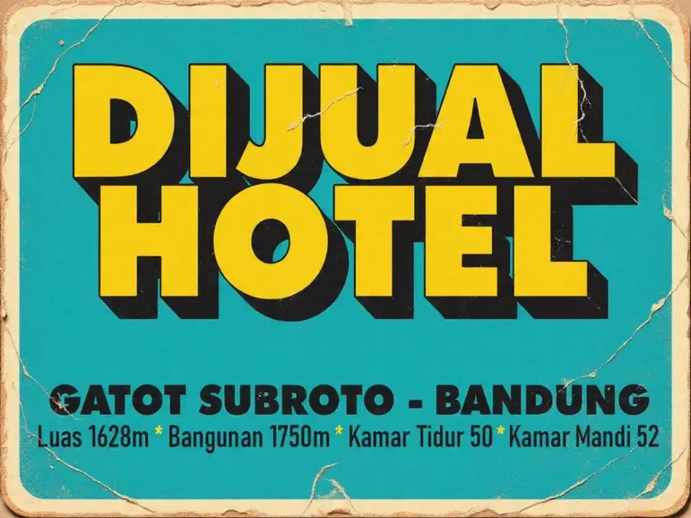 JUAL HOTEL MURAH DI, GATOT SUBROTO, ASIA AFRIKA, BURANGRANG, BANDUNG PUSAT,