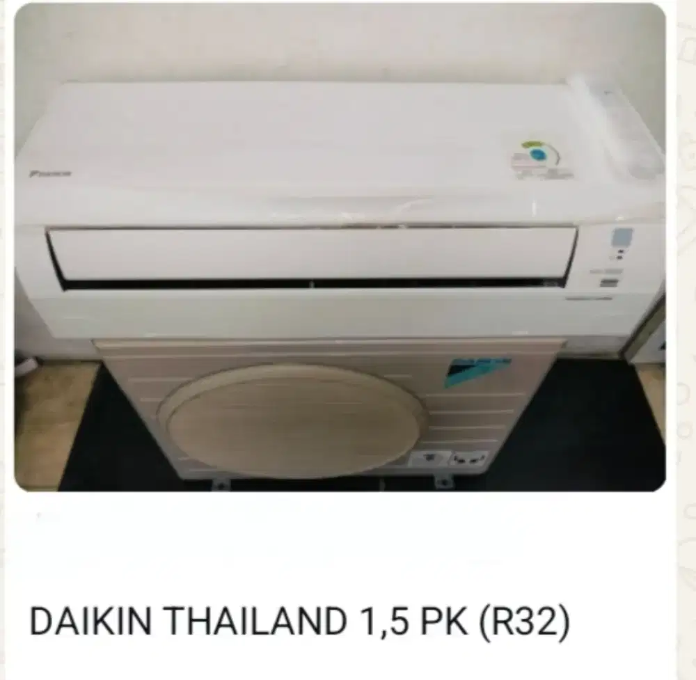 Ac bekas daikin thailand garansi 1 tahun