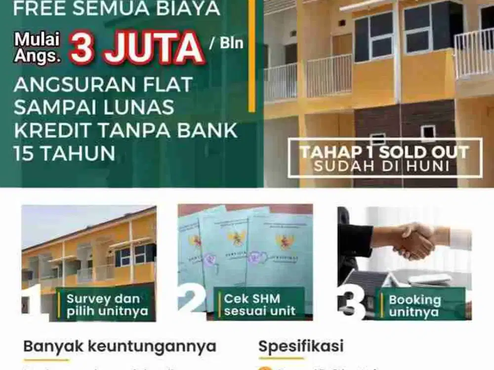 Rumah 2 lantai siap huni Pogot Surabaya dekat Jembatan Suramadu