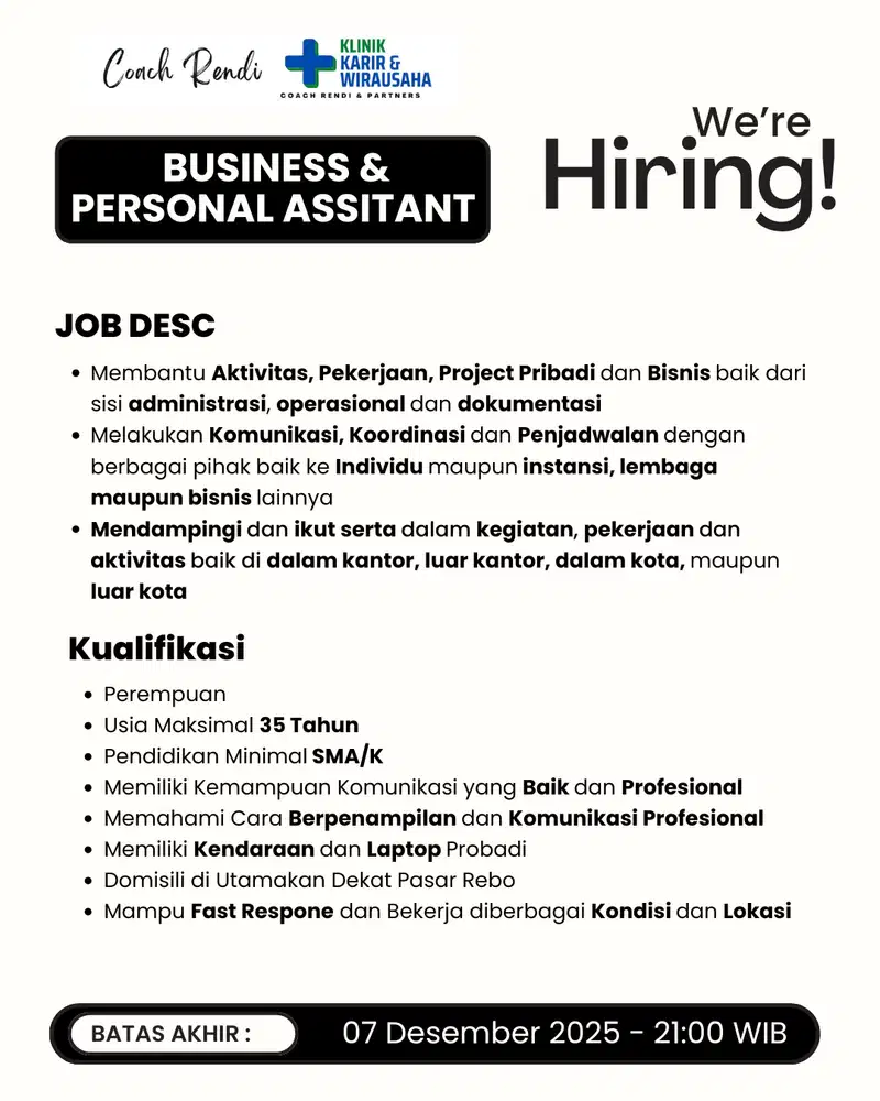 Business & Personal Assistant