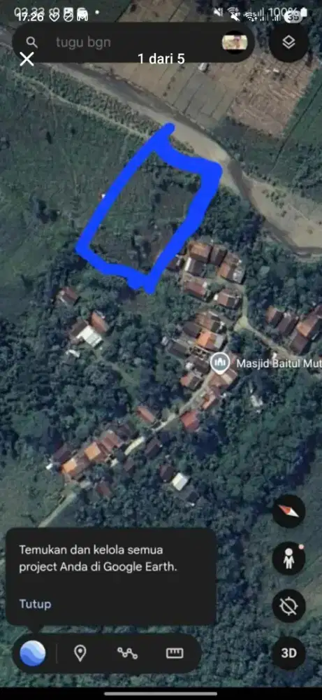 TANAH 9200 M² BEBAS BANJIR ZONA KUNING BISA TERNAK TANI BUDIDAYA