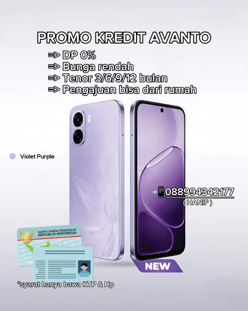 Kredit HP DP 0% melalui AVANTO