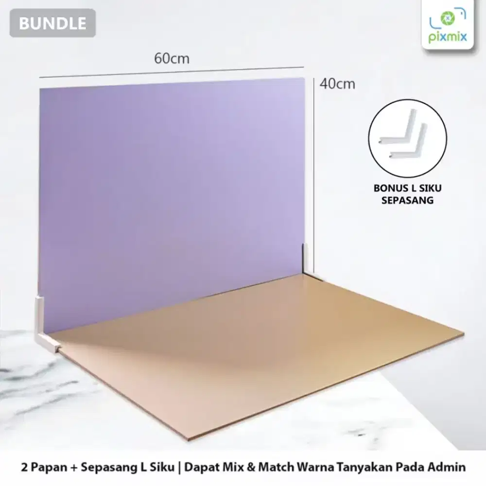 Set konten 60x40cm hijau melon + accesories konten