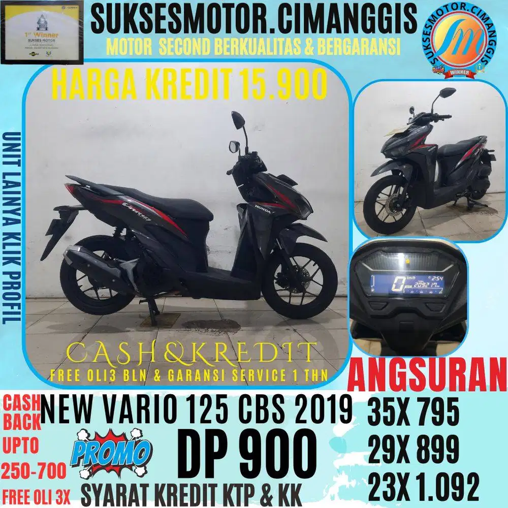 DP 900 VARIO 125 CBS CASHBACK UPTO 700 RIBUAN FREE OLI 3 BLN