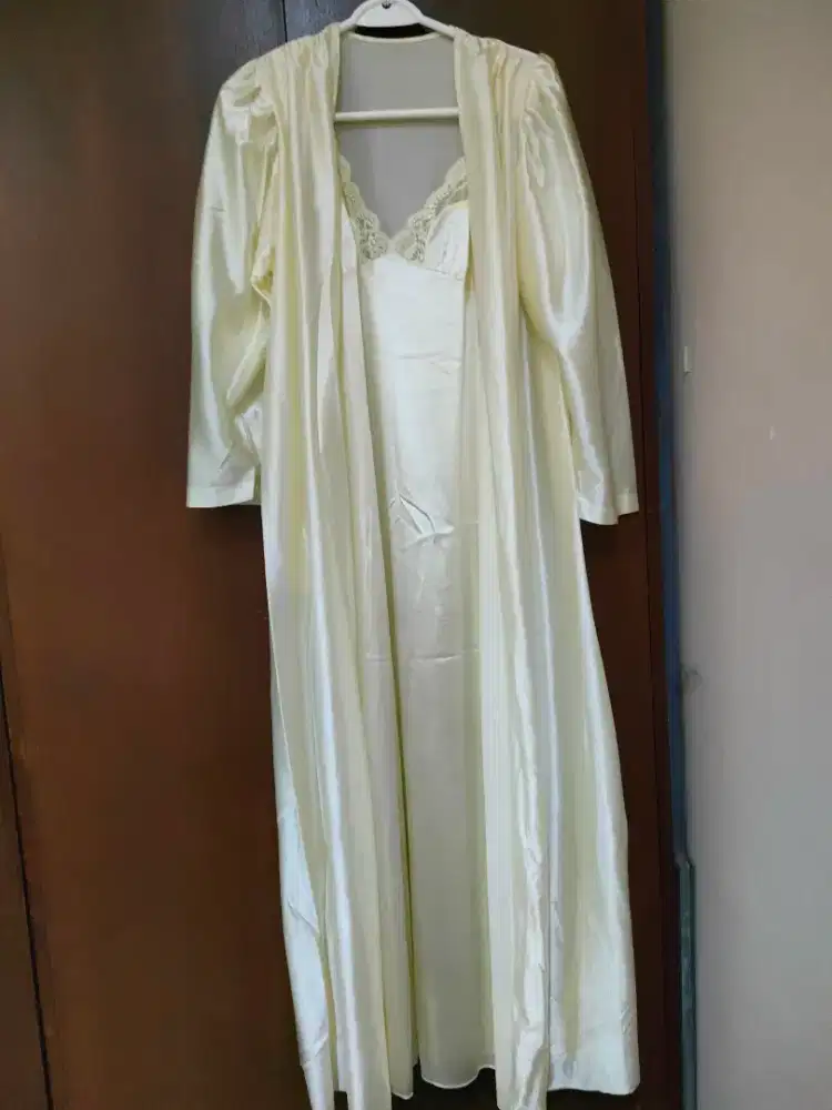 Lingerie satin 2 pcs longdress