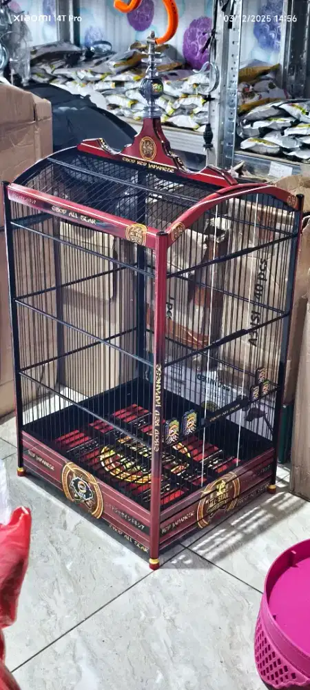 Sangkar kotak ebod decal fiber