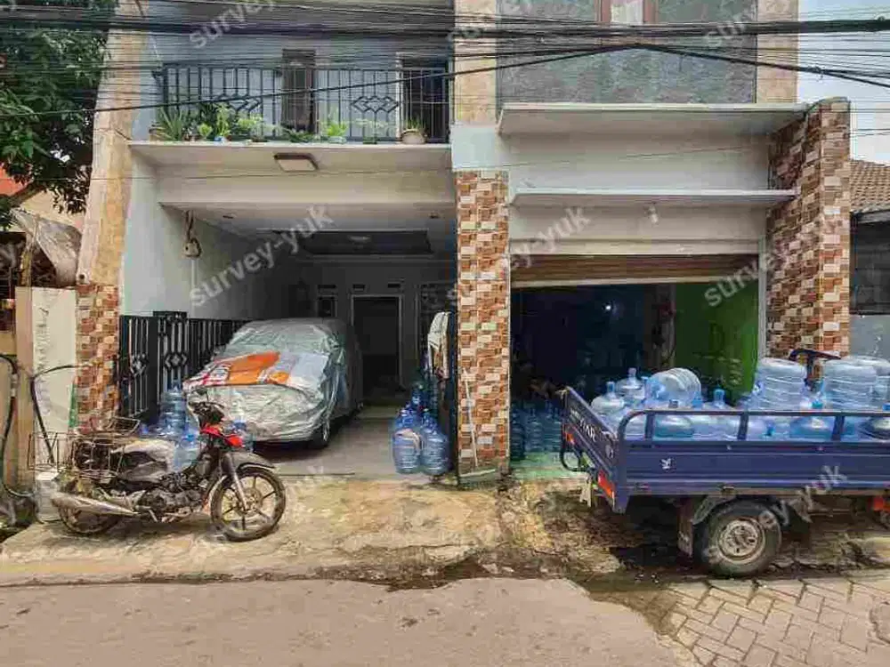 Rumah plus Kios Usaha plus pelanggan nya strategis Pondok Aren