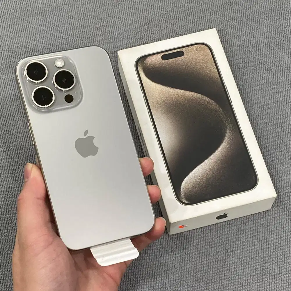iPhone 15 Pro 128GB Natural Titanium Resmi iBox like new
