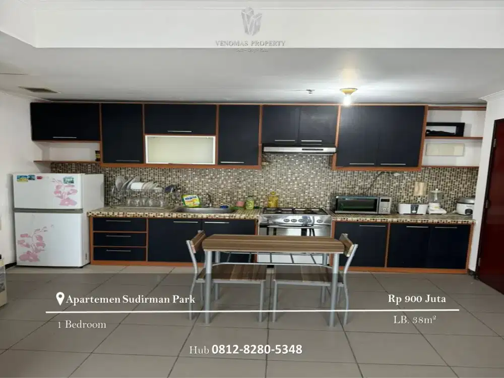 Dijual Apartement Sudirman Park 1BR Full Furnished Lantai Tinggi