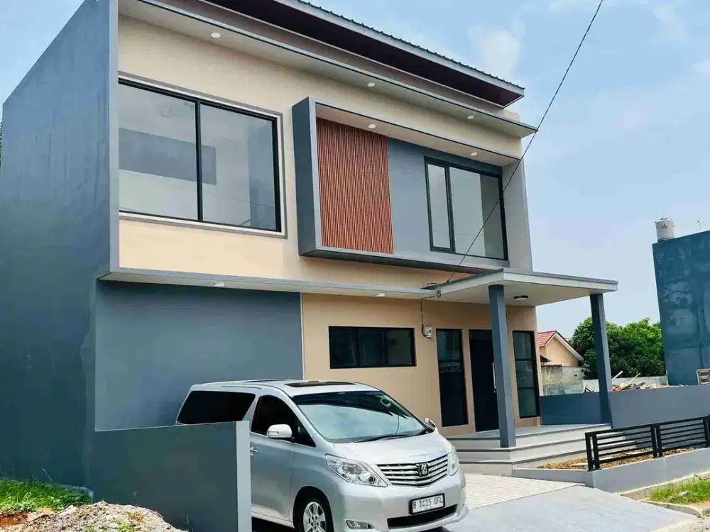 Rumah super mewah dalam cluster  1,5M dekat tol cimanggis