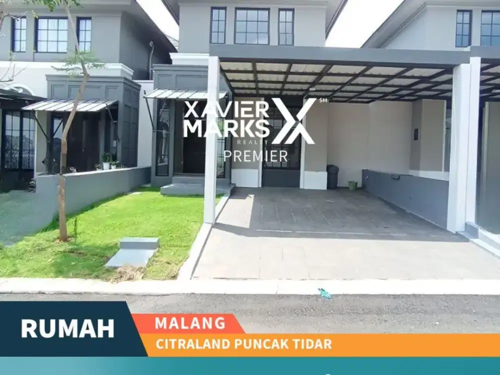 Rumah Baru Terawat Lingkungan Nyaman di Citraland Puncak Tidar Malang