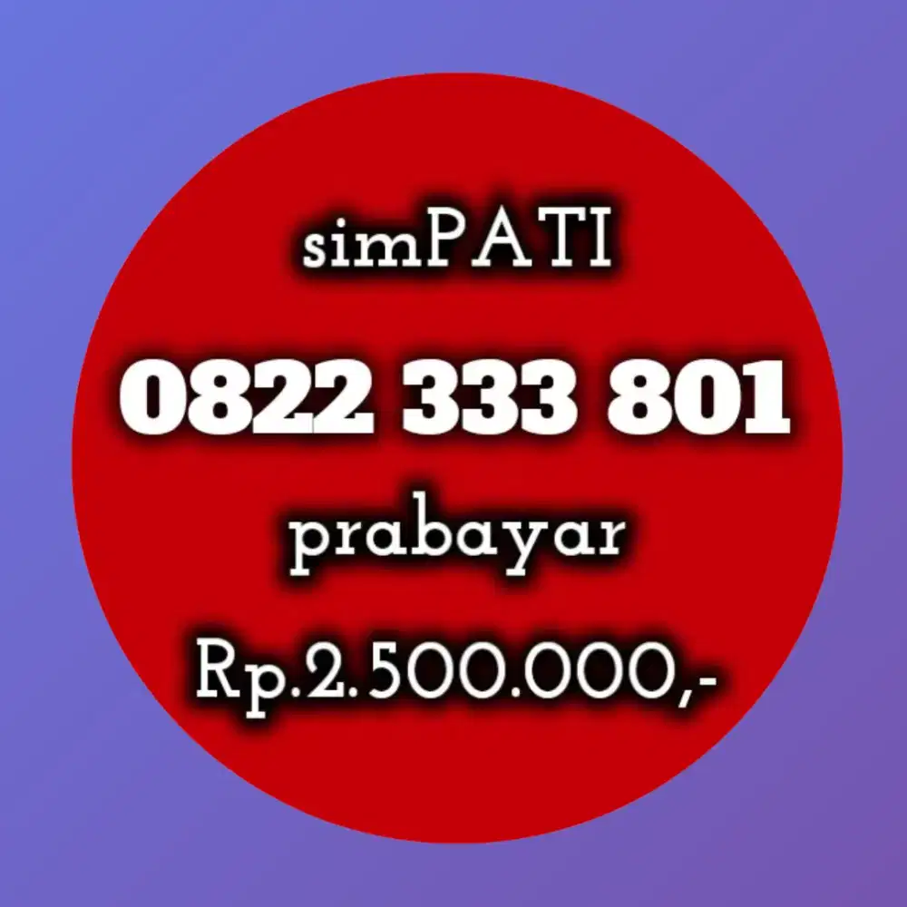 NOMOR CANTIK SIMPATI 333 801