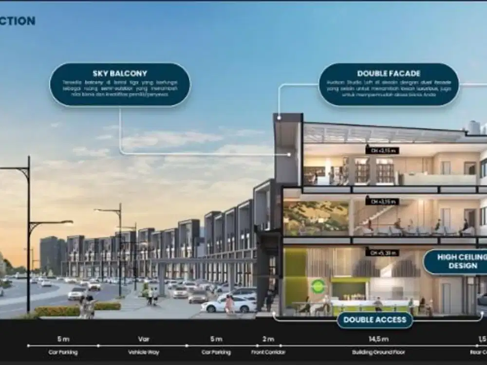 Dijual Ruko Brand New 3 Lantai Hudson Studio Loft - Gading Serpong, Tangerang