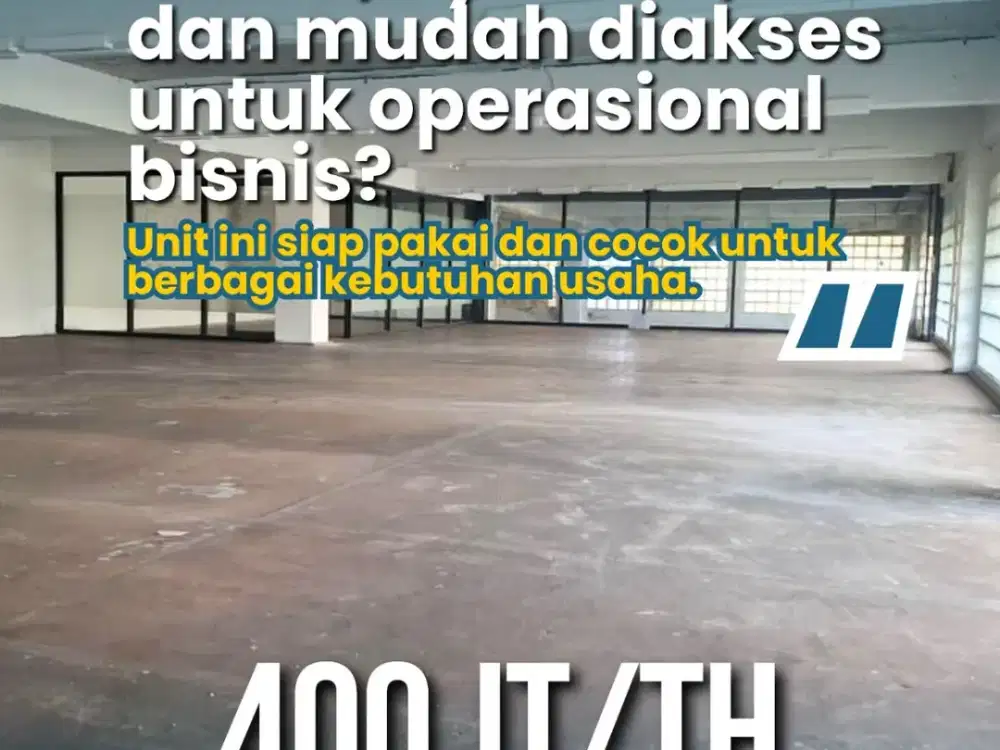 DISEWAKAN GUDANG LOKASI STRATEGIS DI ALAM SUTERA