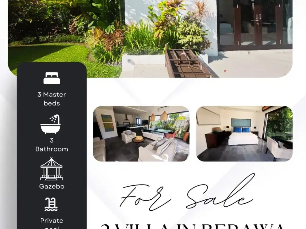 DIJUAL VILLA STRATEGIS LOKASI CANGGU