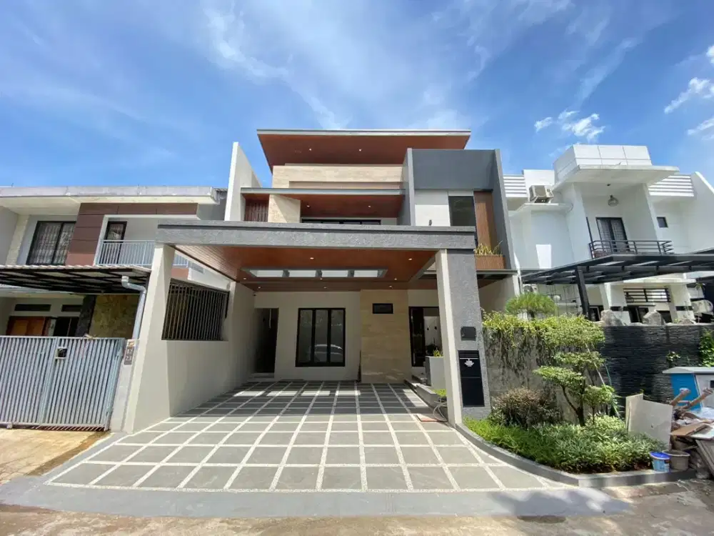 DIJUAL CEPAT RUMAH BARU HARGA MURAH DESAIN MODERN MEWAH FULL FURNISH DI KENCANA LOKA BSD
