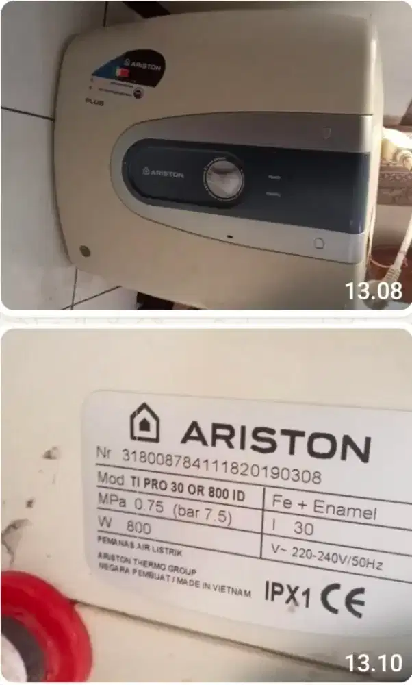 Water heater ariston