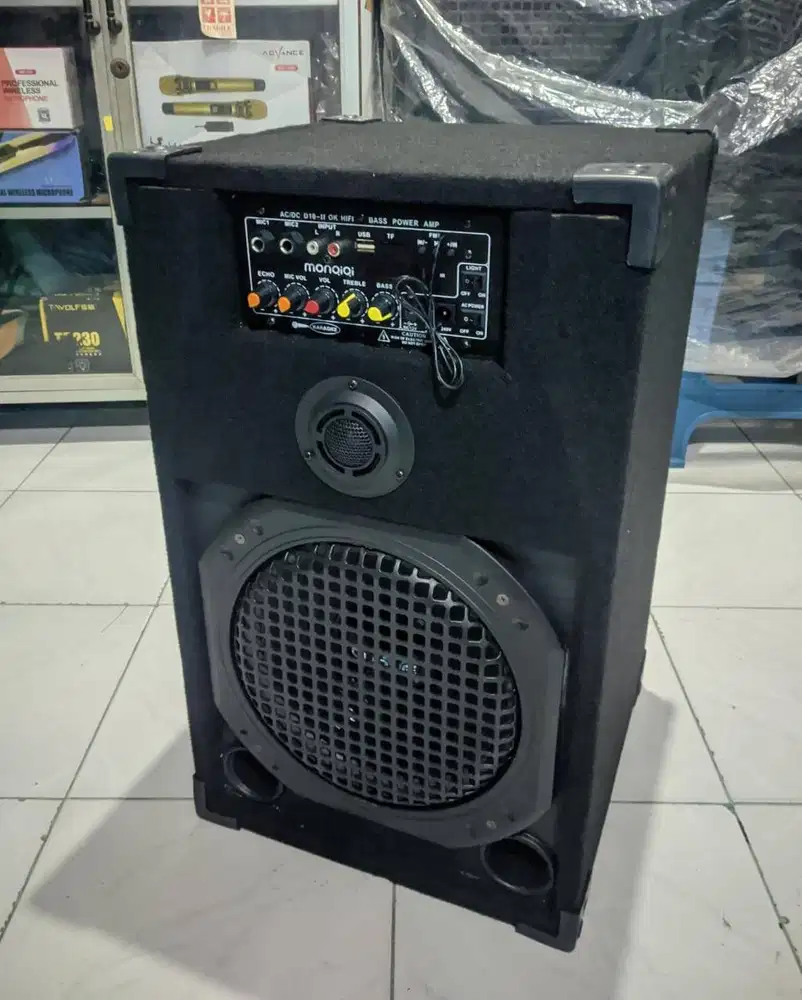 PROMO!! SPEAKER AKTIF WOOFER NGE-BASS10 INCH BISA BLUETOOTH USB