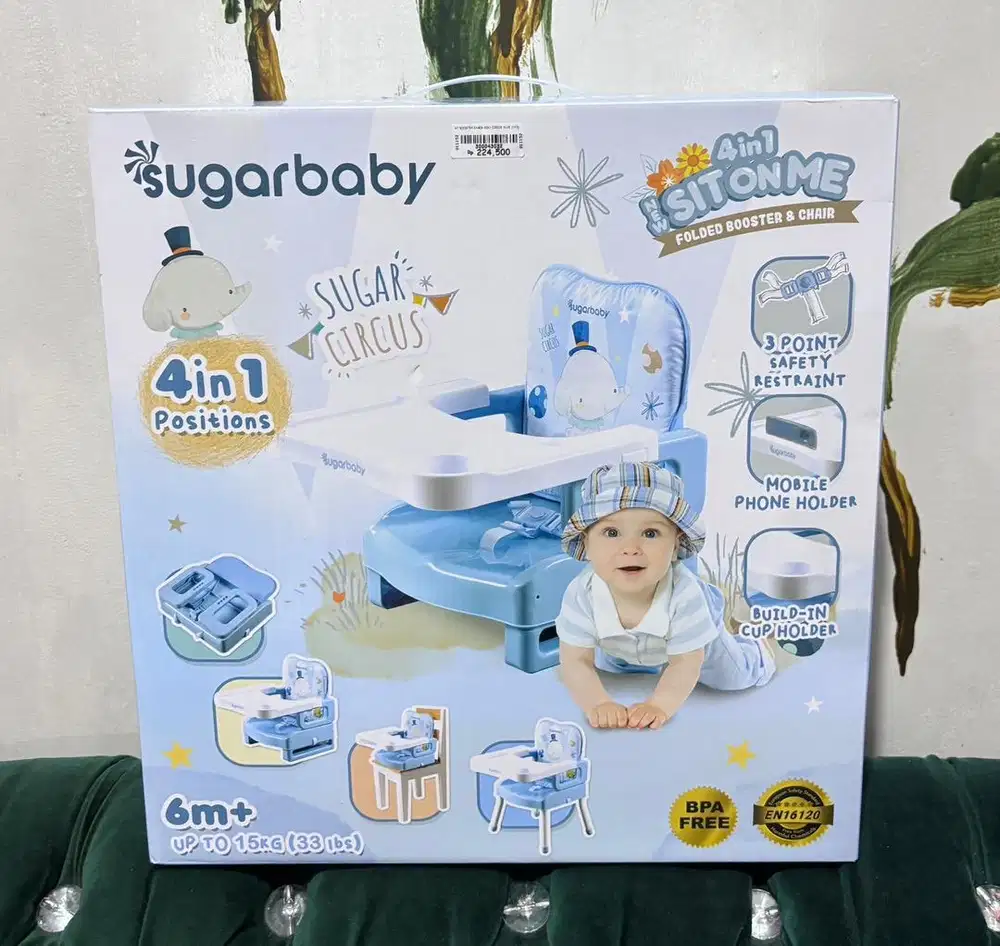 Kursi makan anak sugar baby baru masih segel