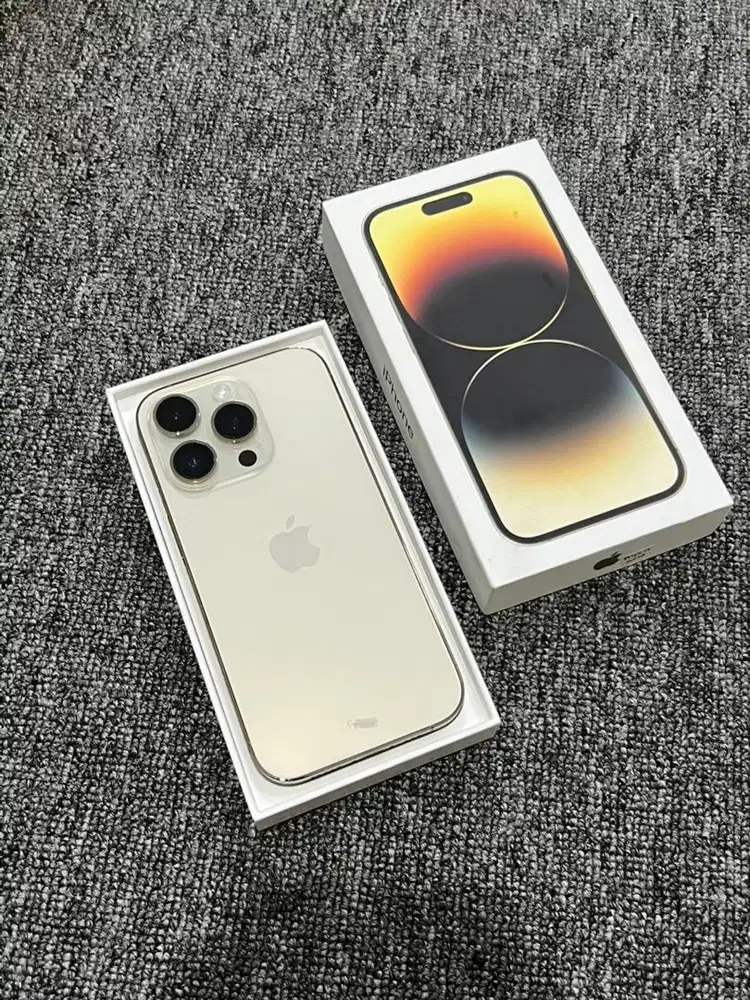 Iphone 14 pro 512gb resmi iBox Gold fullset original mulus bisa tt