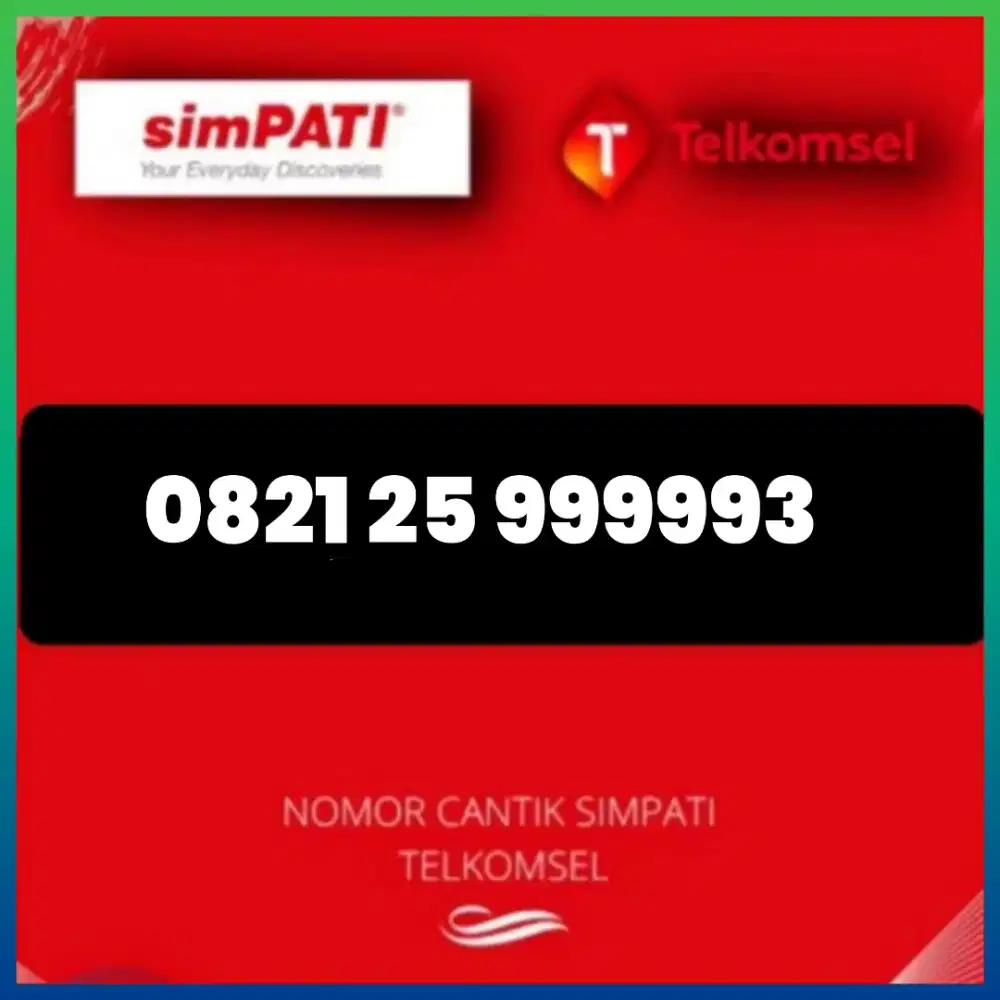 Nomor cantik simpati Telkomsel j
