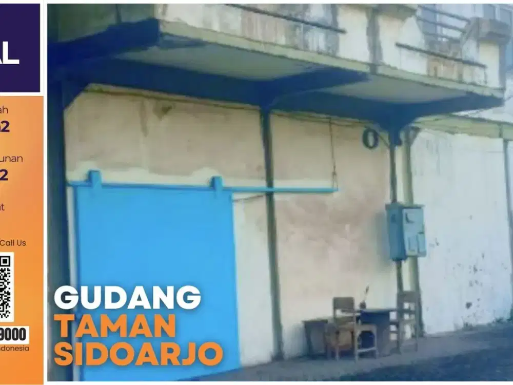 Dijual Gudang Kletek Sidoarjo — SHM, Izin Industri, 3.068 m²
