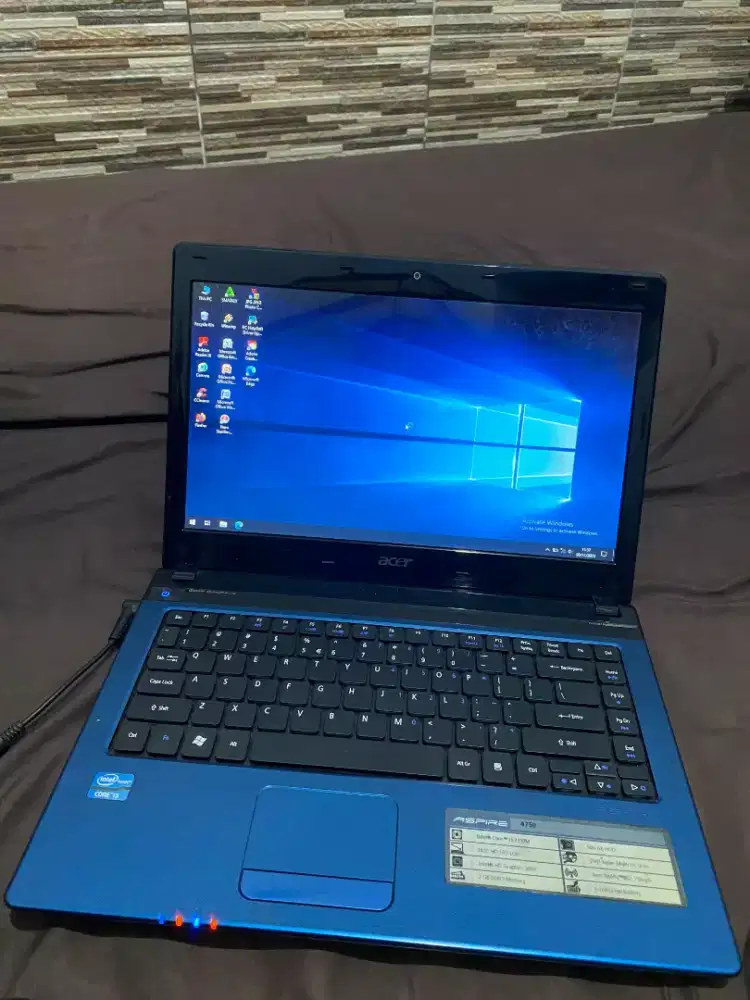 Laptop Acer type 4750