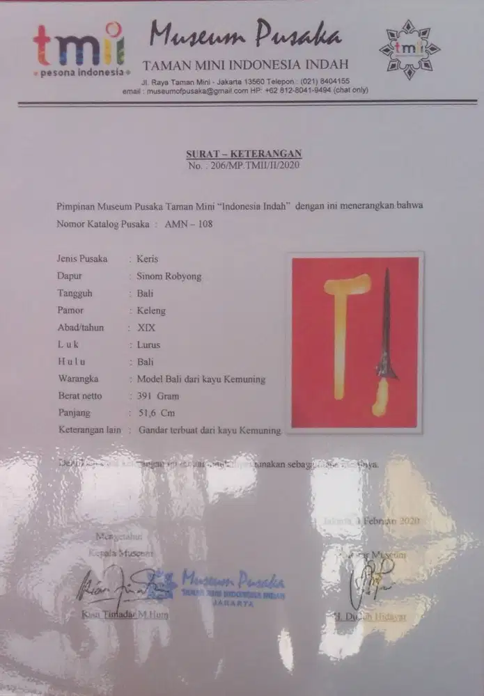 Keris Sinom Robyong Asli Dan Tua Era Kerajaan Bali Kuno