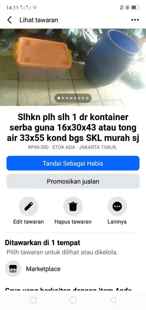 Slhkn plh slh 1 dr kelengkapan kmr mandi kond spt baru hrg murah sj