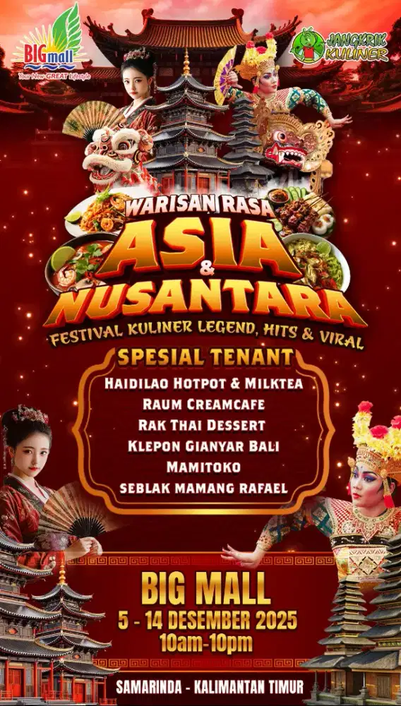 Freelance jaga booth makanan