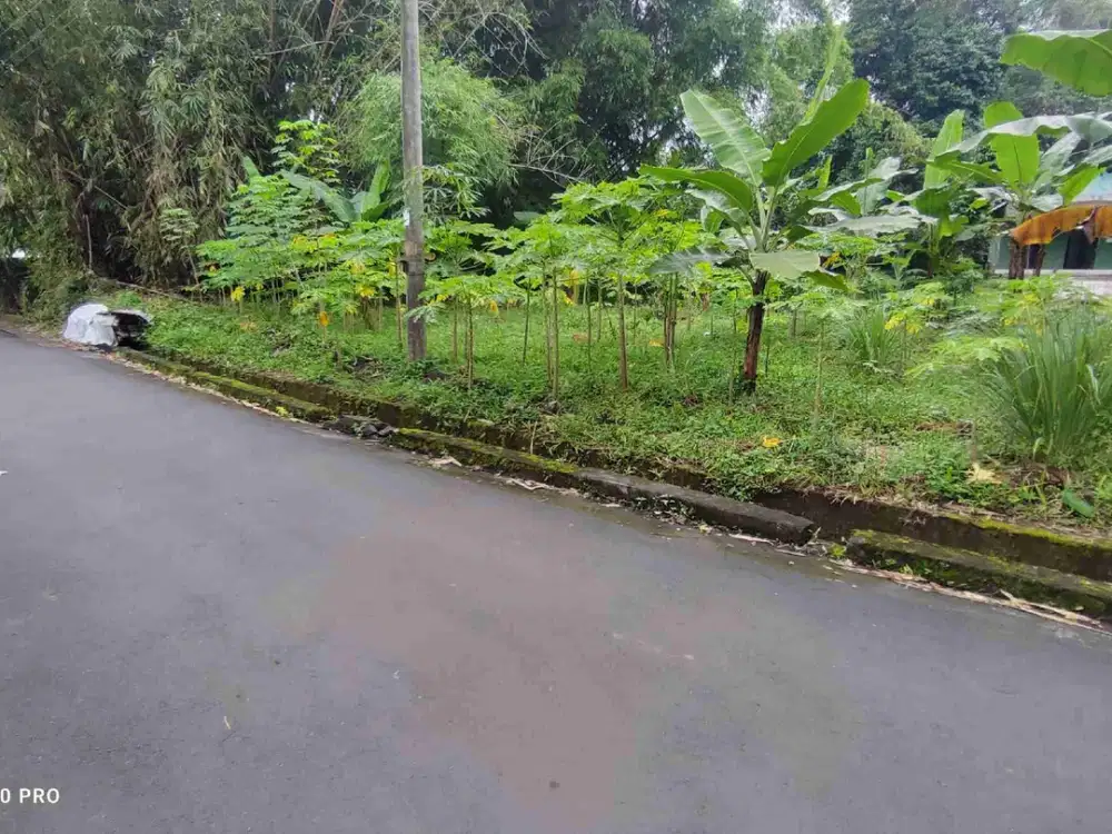 DIJUAL TANAH TEPI JALAN  ASPAL BARAT LAPAS CEBONGAN MLATI SLEMAN