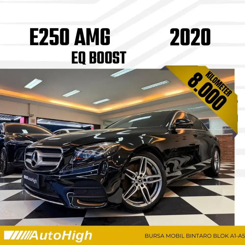 DP10% [Km8.000] E350 AMG 2020 Black Reg 2019 #AUTOHIGH
