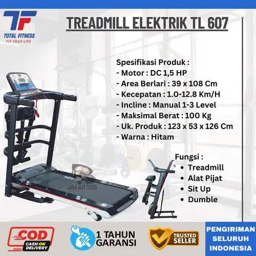 TL607 Treadmill Sederhana Fitur Lengkap