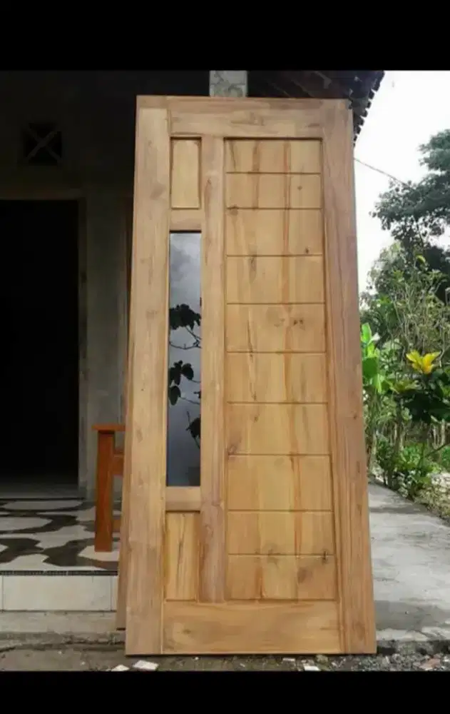 Jual daun pintu bahan kayu mahoni dan jati