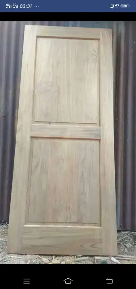 Jual daun pintu bahan kayu mahoni dan jati