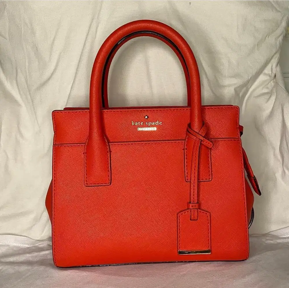 Preloved kate spade cameron street mini candace satchel in orange