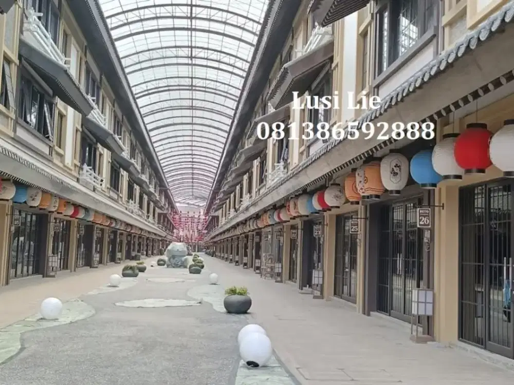 Ruko Osaka Pik2 hadap 2 muka ke danau, ready gandeng 4-5 unit