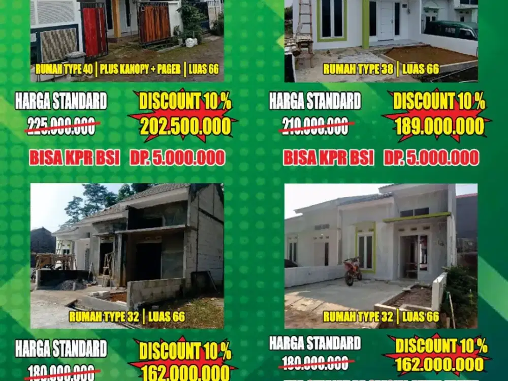 Rumah ready ungaran timur leyangan promo habisin stock