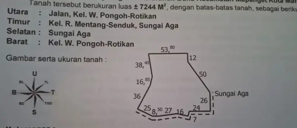 Di jual Tanah dan Kandang babi