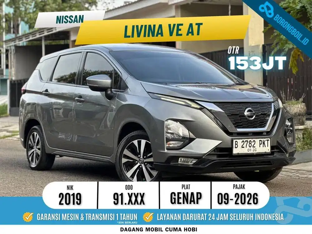NISSAN LIVINA VE 1.5 AT 2019 PAJAK PANJANG