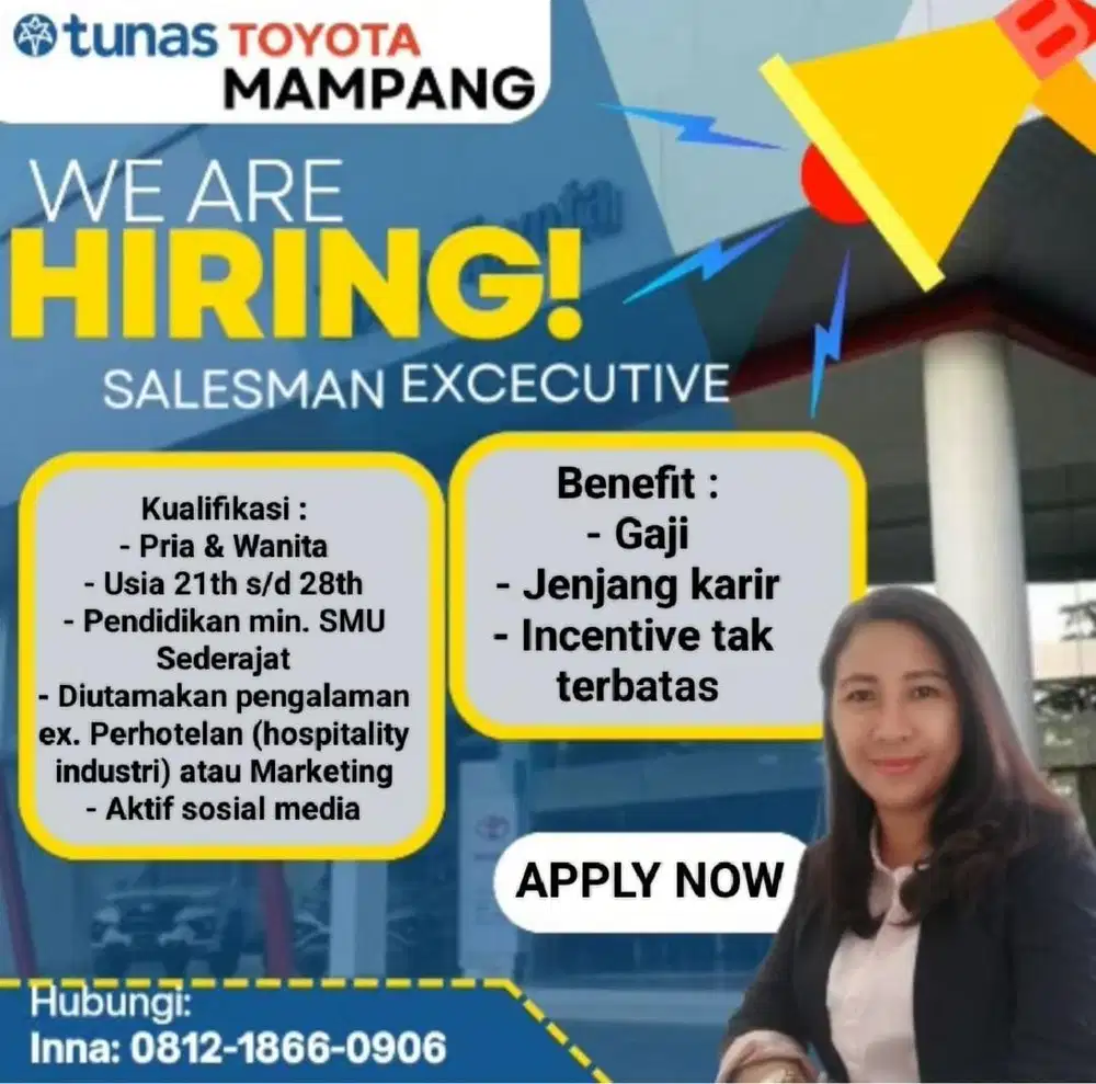 WE ARE HIRING SALES EXECUTIVE