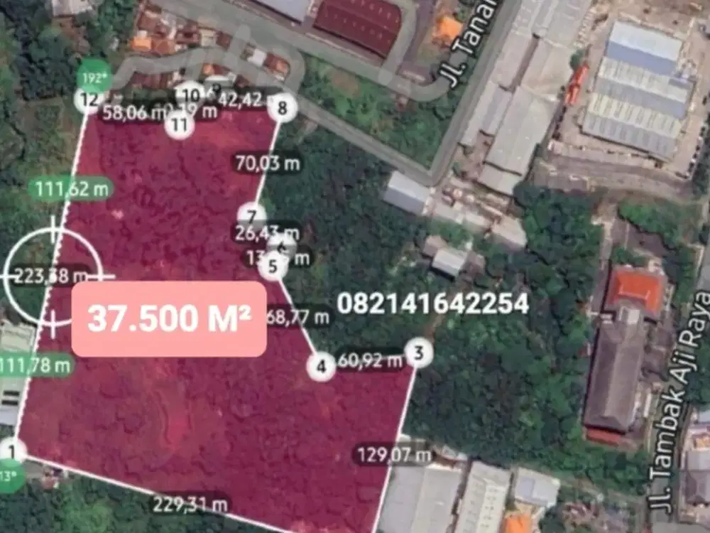 [W] Tanah Kosong 3.75 Ha area Industri SEMARANG, Hrg dbawah NJOP, Strategis