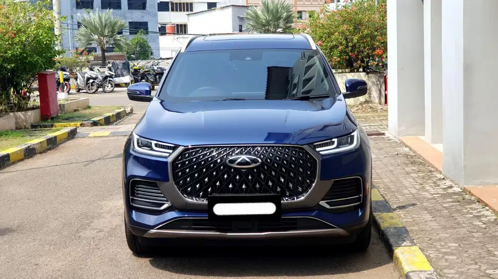 Km13rb chery tiggo 8 premium 2024 biru pajak panjang sunroof