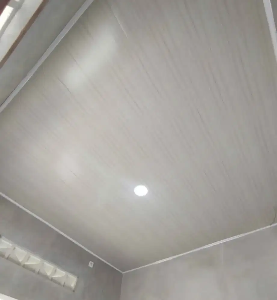 Plafon pvc model drop dan flet harga murah pemasangan cepat dan rapi
