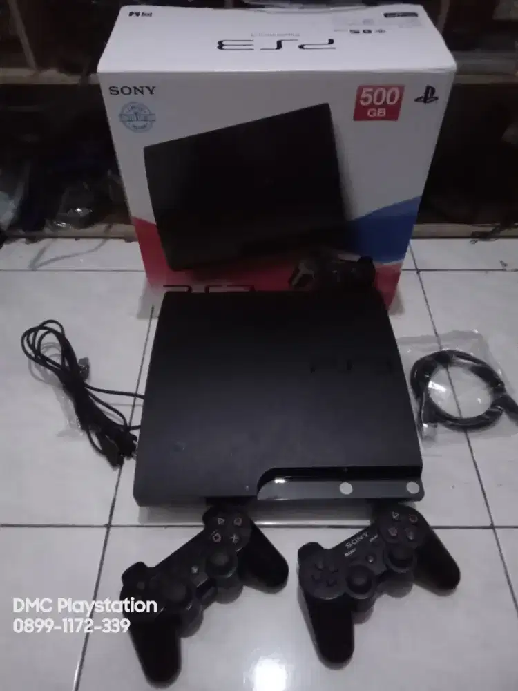 PS3 Slim seri 21xx 4.91 Hdd 500gb fullset , Fullgames siap pakai