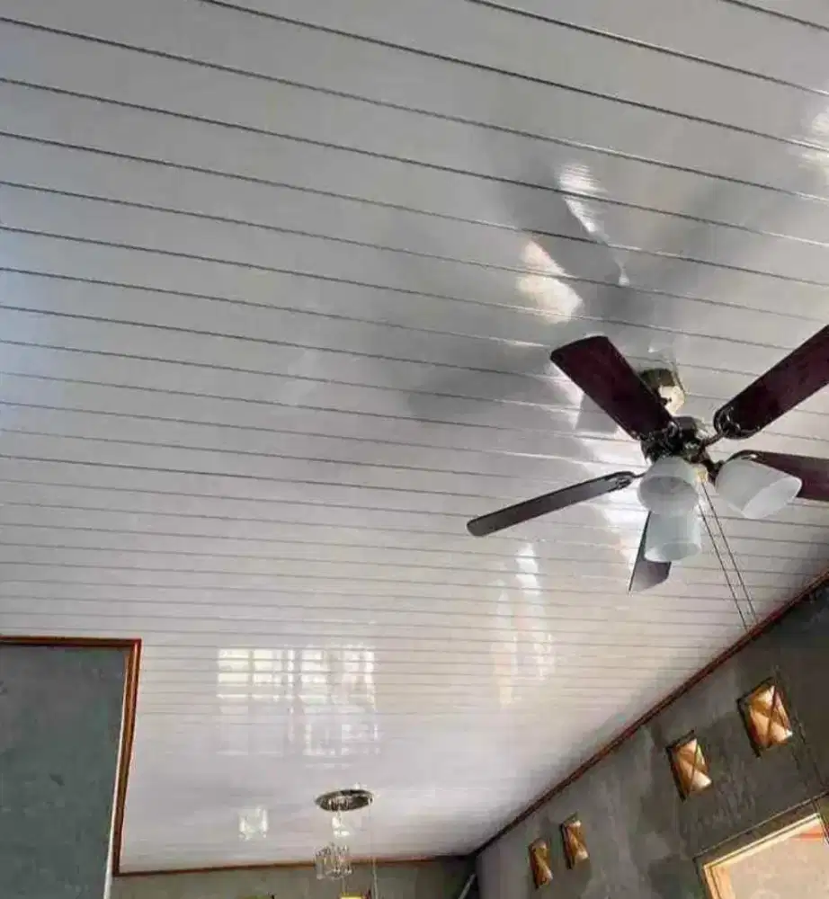 Plafon pvc terpasang bebas motif dan model