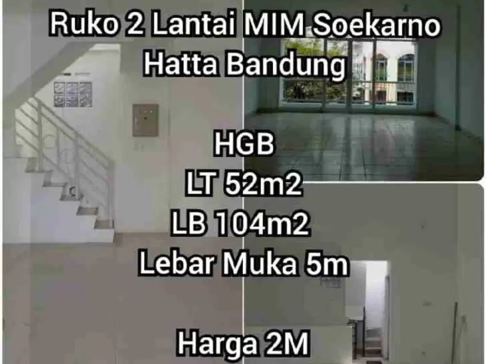 DIJUAL RUKO 2 LANTAI