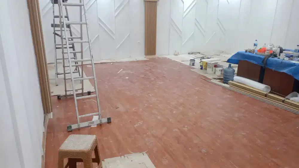 Lantai SPC flooring anti air dan rayap